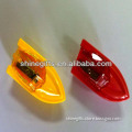 Ship/boat/warship/yacht shaped plastic pencil sharpener